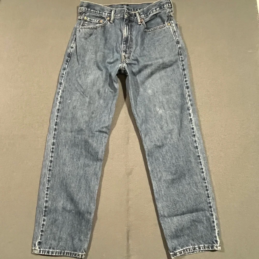 Levi's 550 Original Fit Work Grunge Jeans‎ Mens Blue Medium Wash Denim W34 L32